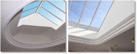 Peninsula House fibrous plaster domed skylight